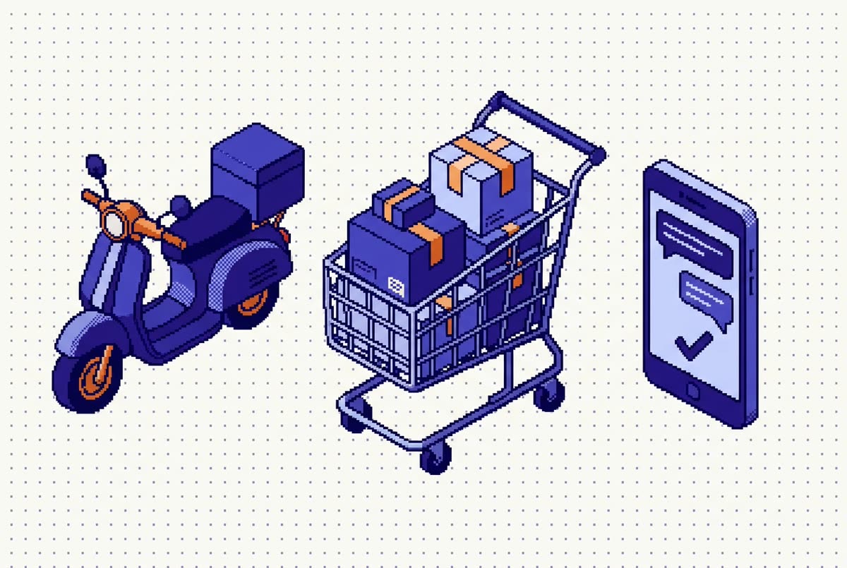 Pixel illustration for E-commerce